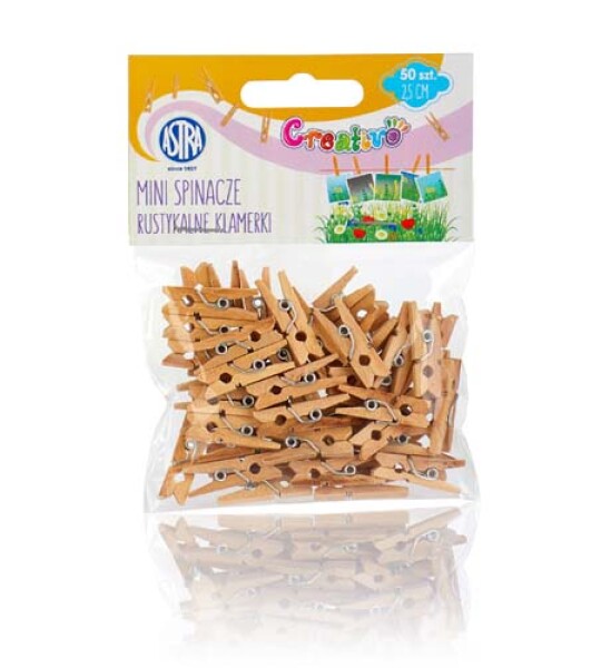 CRAFT WOODEN CLOTHESPIN 50PCS