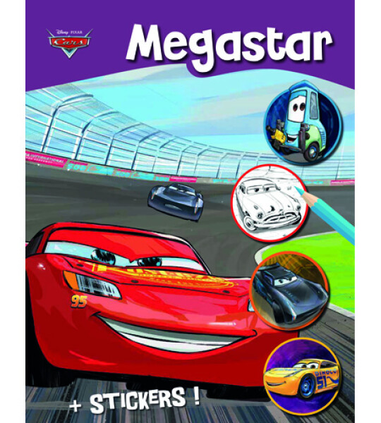 mega colouring book 128 pgs - cars