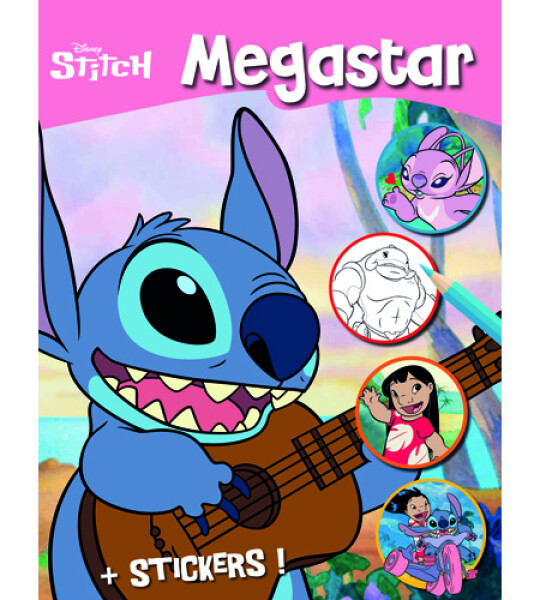 mega colouring book 128 pgs - stitch