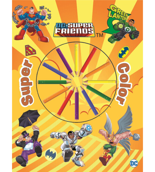 colour book + pencils 32 pgs - dc friend