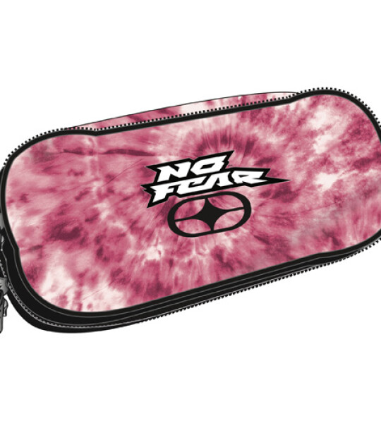 NO FEAR OVAL PENCIL CASE-2 TONE PINK