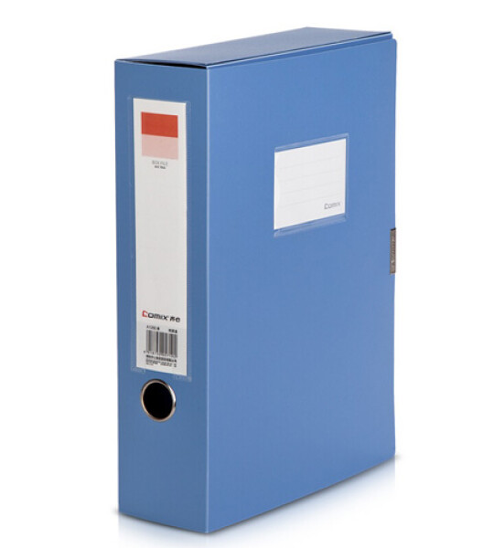 BOX FILE 7.5CM THICK BLUE