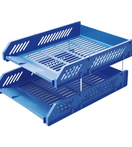 DESK TRAYS+RISERS - PAIR
