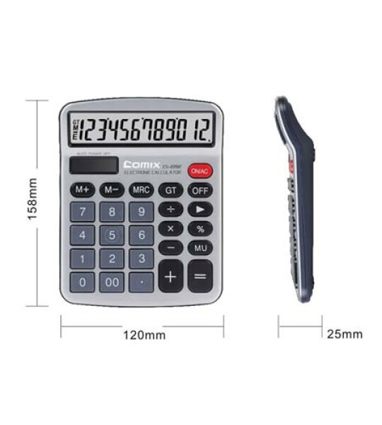CALCULATOR-12 DIGITS 158X120MM