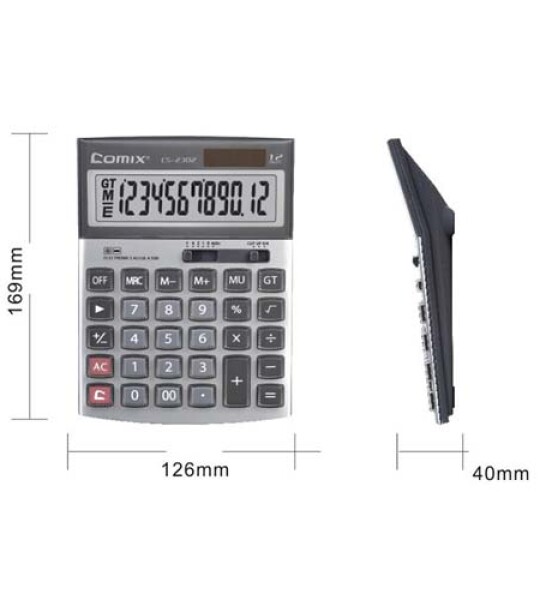 CALCULATOR- 12 DIGITS 169 X 126MM