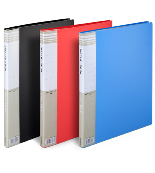 DISPLAY BOOK A4 X 10 POCKETS ASSTD