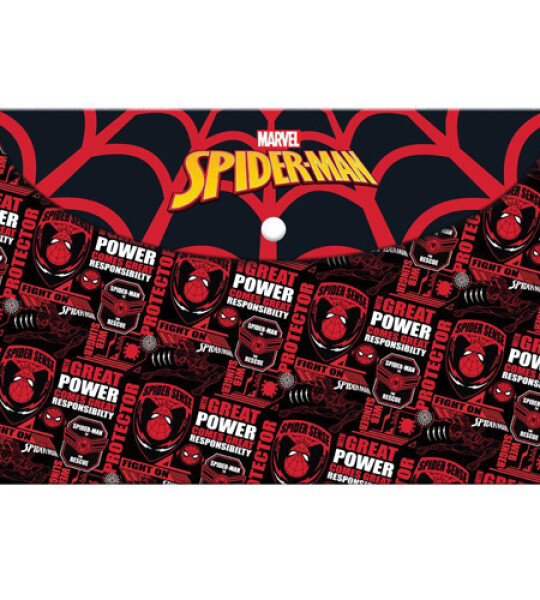 SPIDERMAN BUTTON ENVELOPE A4