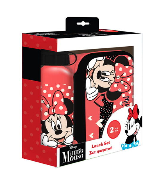 MINNIE LUNCH BOX-ALUMINIUM WATER BOTTLE