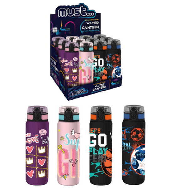 MUST WATER CANTEEN STAINLESS STEEL 4DESI