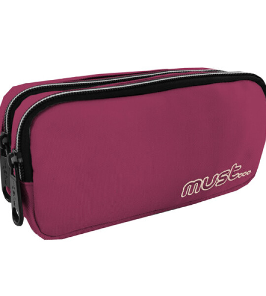 MUST PENCIL CASE MONOCHROME 2ZIPPERS BOR
