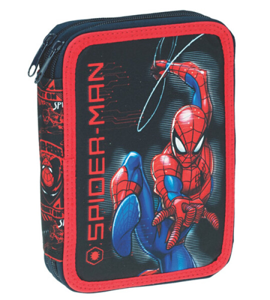 SPIDERMAN LOGO DOUBLE DECKER PENCIL CASE