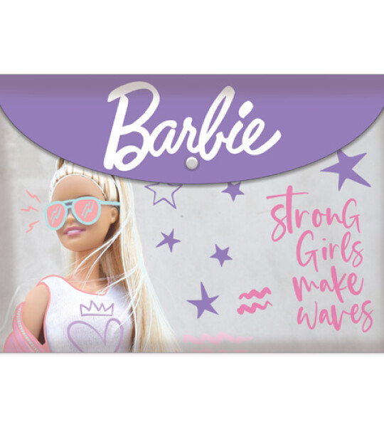 BARBIE ENVELOPE WITH BUTTON A4