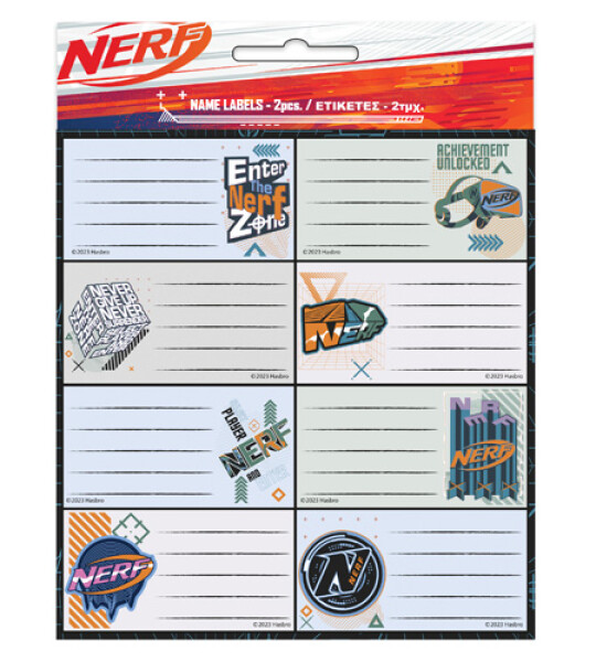 NERF NAME LABELS
