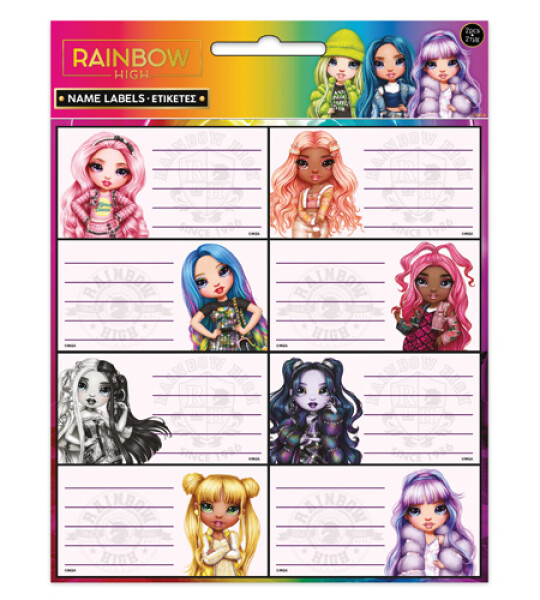 RAInbOW HIGH NAME LABELS