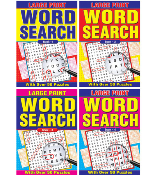 WORD SEARCH LARGE PRINT A4 64PGS