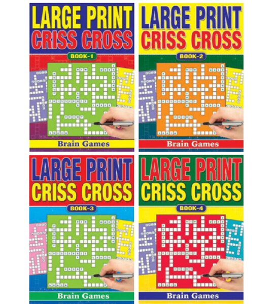 CRISS CROSS PUZZLE BK A5 LARGE PRINT