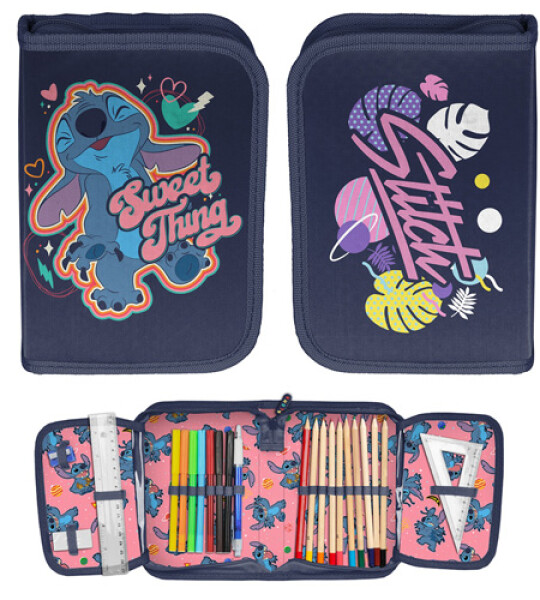 STITCH DOUBLE DECKER PENCIL CASE - FULL
