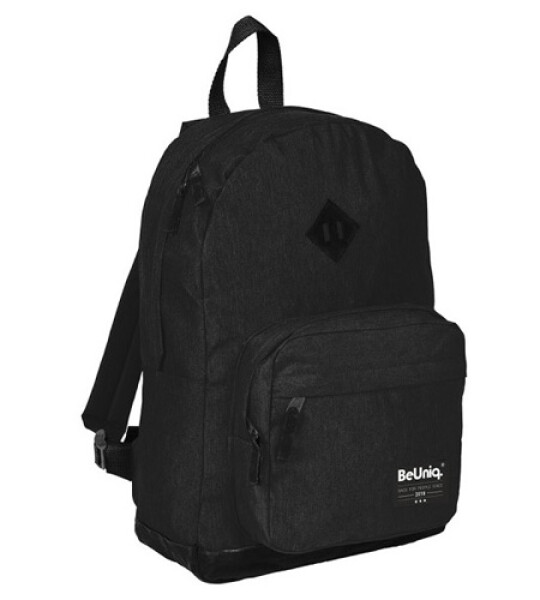 BEUNIQ BACKPACK 1COMP+2 FRONT POCKET-BLA