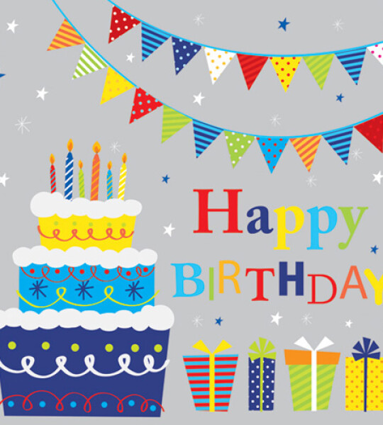 napkins paper - happy birthday