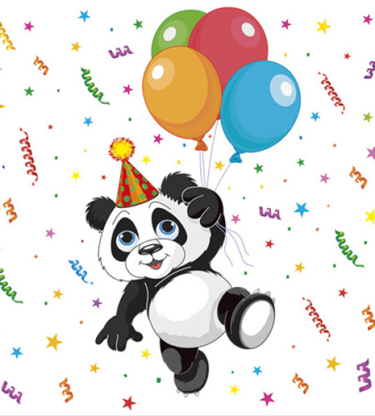 napkins paper - panda balloons