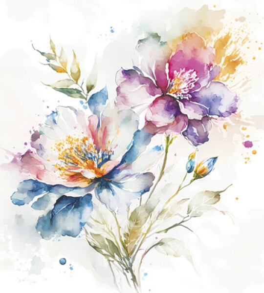 napkins paper - flowers