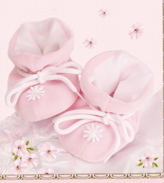 napkins paper - baby girl