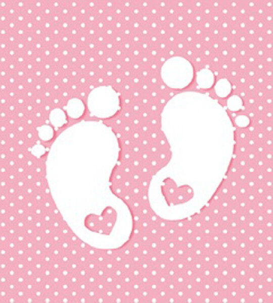 napkins paper - baby girl