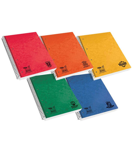 notebook a4 side spiral perforated 4 ho