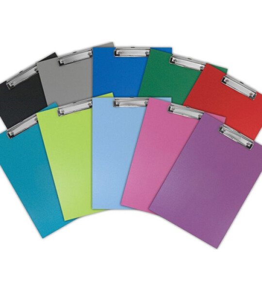 clipboard single pp 25x35cm asstd clrs
