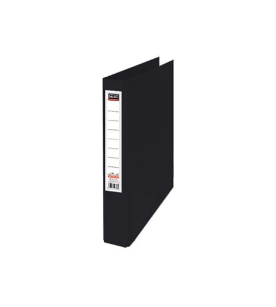 ring binder+label 4 rings black