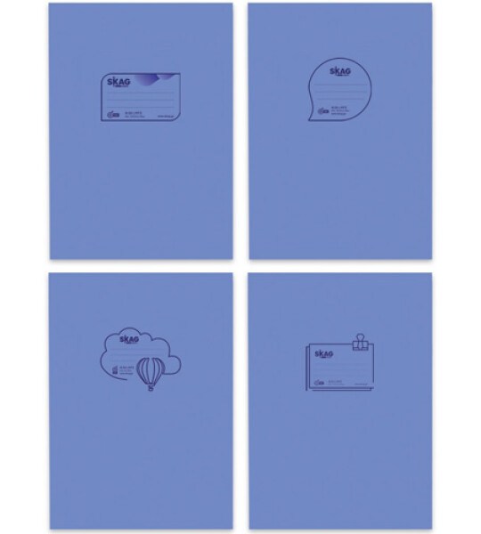 exercise book a4 pp cover trans.blue