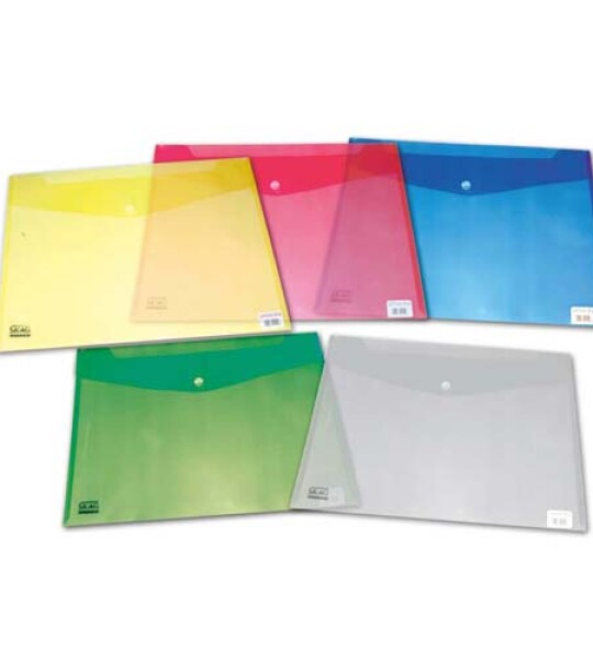 plastic envelope a3 w/button assorted
