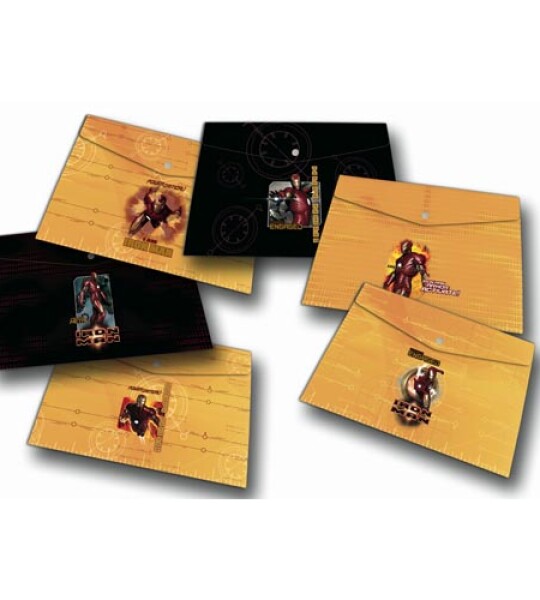 iron man envelope with button