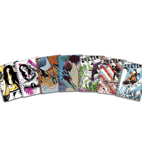 notebook spiral a4 trendy 1sub
