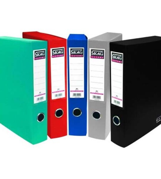 box file plastic 8cm spine- opaque