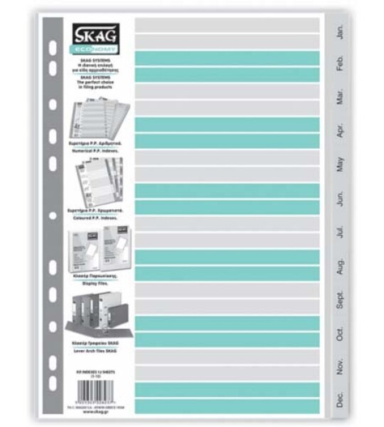 index dividers pp eco a4-jan-dec(228237)