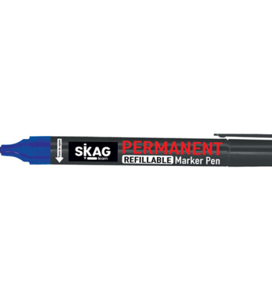 permanent marker bullet tip blue