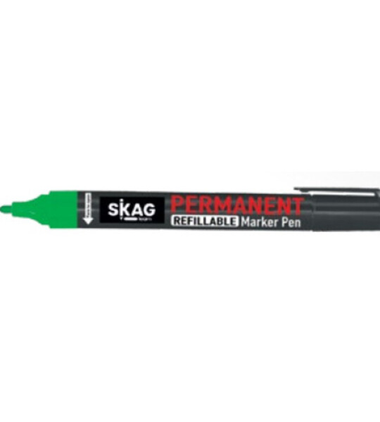 permanent marker bullet tip green