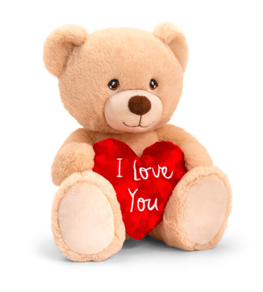 30cm keeleco honey wafe bear w/heart