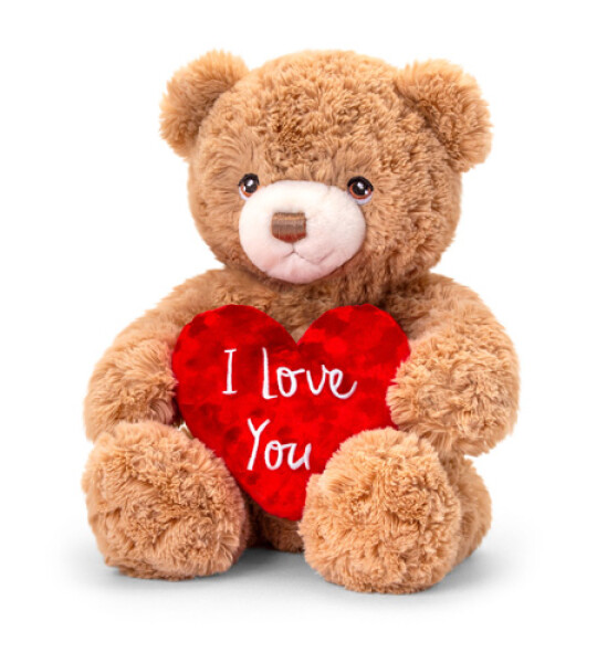 18cm keeleco honey bramble bear w/heart
