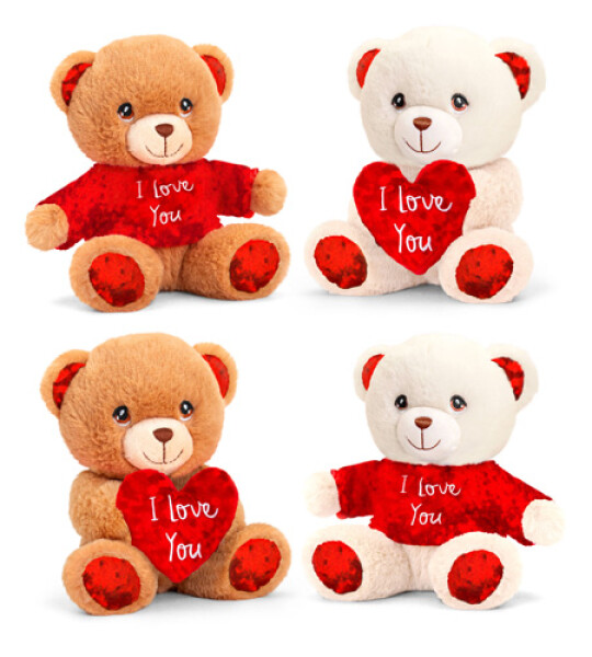 20cm keeleco valentines sentiments bear
